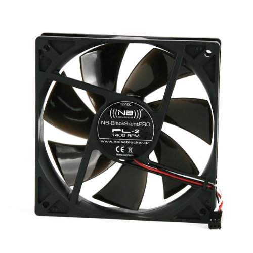 NoiseBlocker BlackSilentPro P-2 56.5 CFM 120 mm Fan