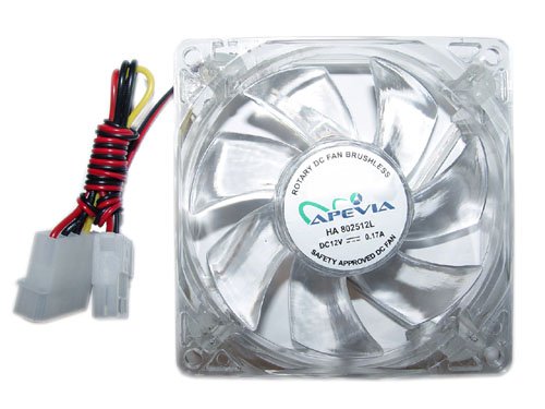 Apevia CF12SL-4C 63.85 CFM 120 mm Fan