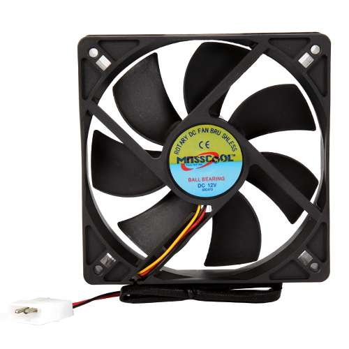 Masscool FD12025B1H3/4 81.02 CFM 120 mm Fan