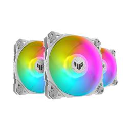 Asus TUF GAMING TF120 ARGB White 3in1 76 CFM 120 mm Fans 3-Pack