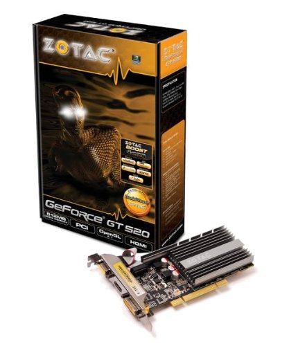 Zotac ZT-50610-10L GeForce GT 520 512 MB PCI Graphics Card