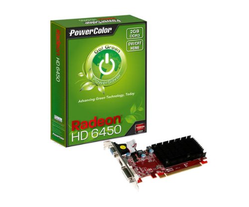 PowerColor AX6450 2GBK3-SH Radeon HD 6450 2 GB Graphics Card