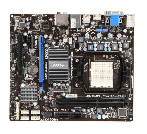 MSI 880GMA-E35 Micro ATX AM3 Motherboard