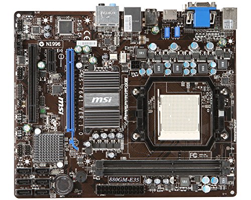 MSI 880GM-E35 Micro ATX AM3 Motherboard