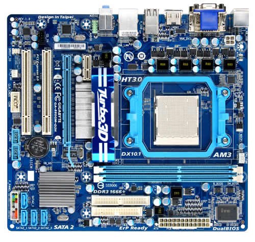 Gigabyte GA-880GM-D2H Micro ATX AM3 Motherboard