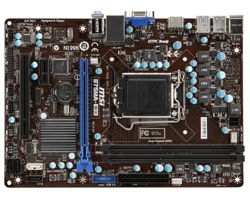 MSI B75MA-E33 Micro ATX LGA1155 Motherboard