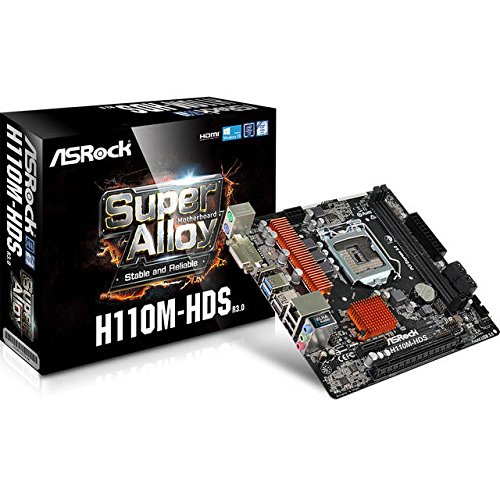 ASRock H110M-HDS R3.0 Micro ATX LGA1151 Motherboard