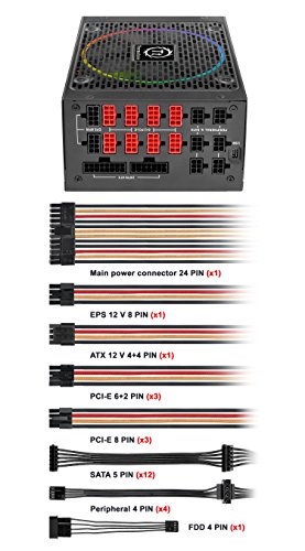 Thermaltake Toughpower DPS G RGB Titanium 850 W 80+ Titanium Certified Fully Modular ATX Power Supply