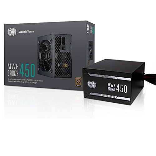 Cooler Master MWE Bronze 450 W 80+ Bronze Certified ATX Power Supply