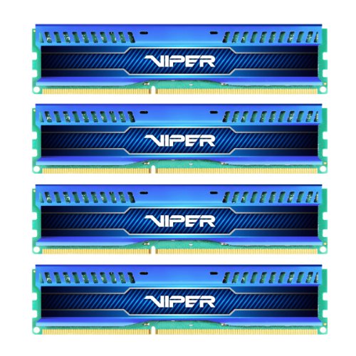 Patriot Viper 3 Low Profile Blue 32 GB (4 x 8 GB) DDR3-1600 CL10 Memory