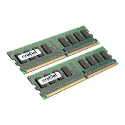 Crucial CT2KIT25664AA800 4 GB (2 x 2 GB) DDR2-800 CL6 Memory