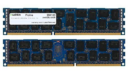 Mushkin Proline 32 GB (4 x 8 GB) Registered DDR3-1866 CL13 Memory