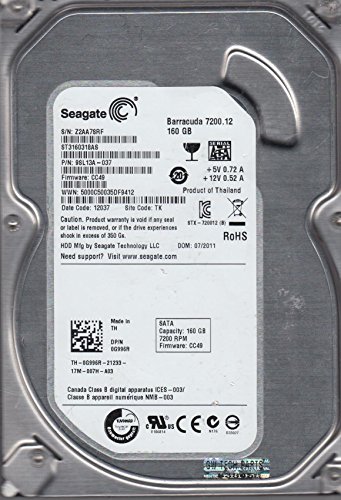 Seagate BarraCuda 160 GB 3.5" 7200 RPM Internal Hard Drive