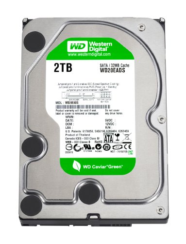 Western Digital Caviar Green 2 TB 3.5" 5400 RPM Internal Hard Drive