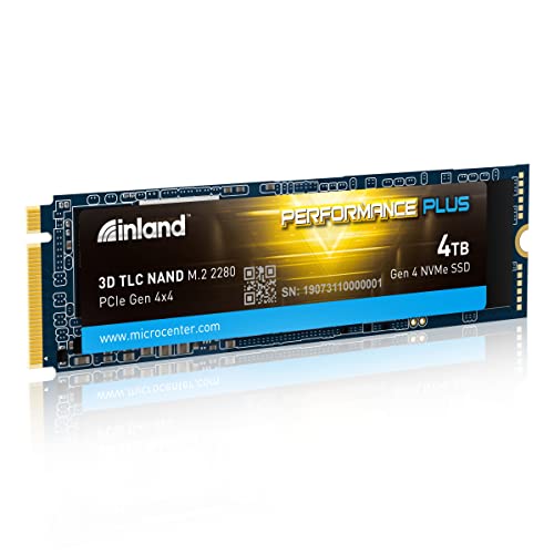 Inland Performance Plus 4 TB M.2-2280 PCIe 4.0 X4 NVME Solid State Drive