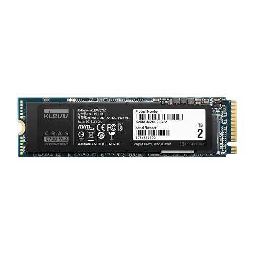 Klevv CRAS C720 2 TB M.2-2280 PCIe 3.0 X4 NVME Solid State Drive