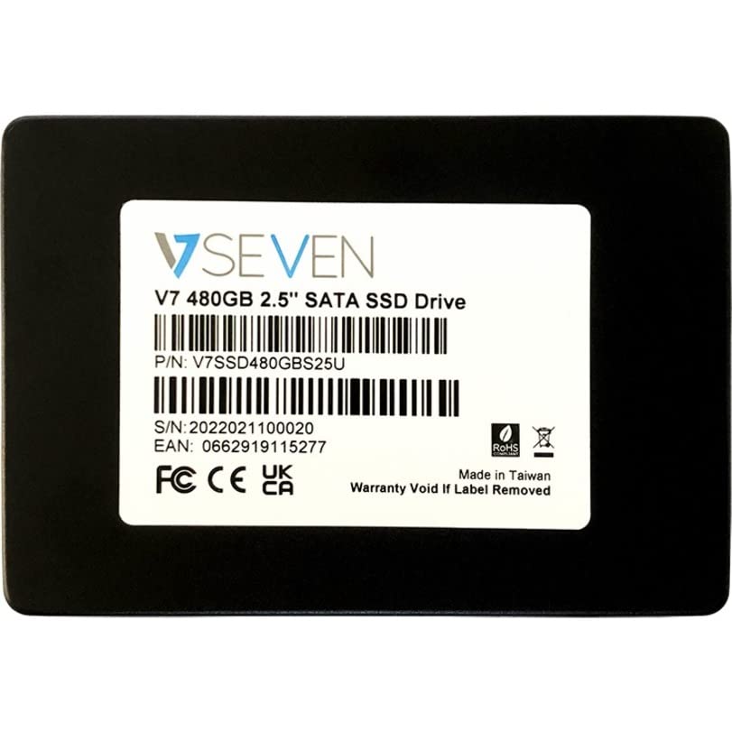 V7 V7SSD480GBS25U 480 GB 2.5" Solid State Drive