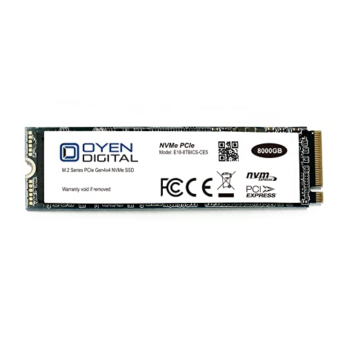 Oyen Digital E18-8TBICS5 8 TB M.2-2280 PCIe 4.0 X4 NVME Solid State Drive
