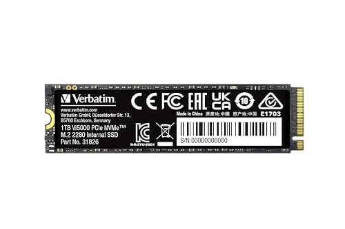 Verbatim Vi5000 1 TB M.2-2280 PCIe 4.0 X4 NVME Solid State Drive