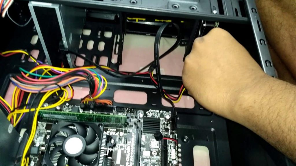 Keep the cables handy so that you can plug them into the PSU