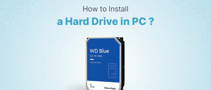 How to Install a Hard Drive in a PC